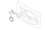 OEM Speaker Grille Chrome HK Front Right Base MINI Cooper Cooper S Gen1