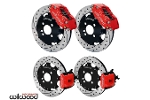 WILWOOD BIG BRAKE FR&RR UPGRADE RED DRILLED & SLOTTED - COOPER & S