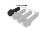 Wheel Bolt 28mm M12 X 1.5 Black for MINI Cooper & Cooper-S models