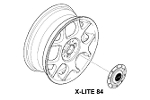Mini Cooper Hub Cap X-Lite 84 White Gen1 OEM