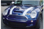 Bonnet / Hood Stripes Vinyl w/ Pinstripe Border OEM | Gen1 MINI Cooper &amp; S (2002-2008)