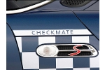 Fender Decal Set Vinyl &quot;Checkmate&quot; Text OEM | Gen1 MINI Cooper &amp; S (2002-2008)