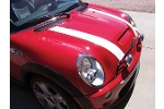 Gloss White Magnetic Bonnet Stripes | Gen1 MINI Cooper