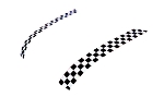 Bonnet Stripes Gloss Checkered Magnetic Gen1 MINI Cooper Cooper S