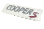 OEM 'Cooper S' Emblem Rear Badge MINI Cooper Cooper S Gen1