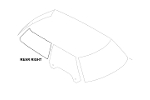 Window Glass Quarter Right Rear OEM | Gen1 MINI Cooper &amp; S (2002-2006)