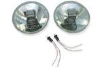 Classic Mini Wipac Quadoptic Headlamp Headlight Set Right Hand Drive