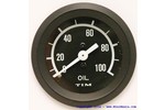 Classic Mini Oil Pressure Gauge 0-100 Lbs With Hard Line