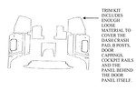 Sprite & Midget Interior Panel Kit, 1962-1964, Black