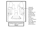 12 Piece Interior Panel Kit, 1969 Sprites & Midgets - Choose Color