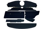 Black Mk3 Mini Saloon Interior Panel Kit - Oval Instrument Binnacle 1969 - 1973