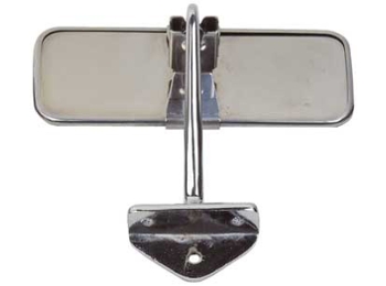 Classic Mini Interior Mirror Stainless Steel 6 Inches Long