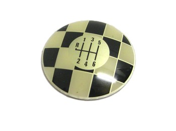 Mini Cooper 6-spd Shift Knob Cap Checkered Gen1 R52-r53 Cooper S