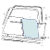 Classic Mini rear side glass sliding window type 2 holes Classic Mini rear side glass sliding window type 2 holes