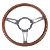 Classic Austin Mini Cooper Mountney Wood Rim Steering Wheels 13 Inch Semi Dished