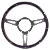 Classic Mini Mountney Dark Wood Rim Steering Wheel 13 Inch Semi Dished Classic Mini Mountney Dark Wood Rim Steering Wheel 13 Inch Semi Dished