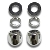 Wiper Bezel Kit Chrome 8-sided Nut Mk3-on | Classic Mini Wiper Bezel Kit Chrome 8-sided Nut Mk3-on | Classic Mini