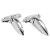 Classic Mini boot hinges chrome plated pair Classic Mini boot hinges chrome plated pair