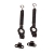 Classic Mini Bonnet Or Boot Springs Pair, Black Classic Mini Bonnet Or Boot Springs Pair, Black