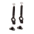 Classic Mini Bonnet Or Boot Springs Pair, Black