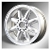 5 X 12 Rose Petal Wheel, All Silver 5 X 12 Rose Petal Wheel, All Silver
