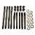 Classic Mini Standard Head Stud & Nut Kit, 9-stud Classic Mini Standard Head Stud & Nut Kit, 9-stud