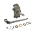 Competition Right Front Stub Axle Spindle With King Pin , Sprite , & Mg Midget Competition Right Front Stub Axle Spindle With King Pin , Sprite , & Mg Midget