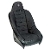 Corbeau Baja Ultra Fixed Seat In Black Vinyl With Cloth Face