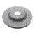 Mini Cooper JCW Front Brake Rotor Drilled Slotted Zimmerman each Value Line Gen2 R55-R59 Mini Cooper JCW Front Brake Rotor Drilled Slotted Zimmerman each Value Line Gen2 R55-R59