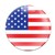 Part No. G2NMX4550 - Mini Cooper Badge Dome Style Magnetic Badge Usa Flag Mini Cooper Badge Dome Style Magnetic Badge Usa Flag