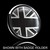Part No. G2NMX4554 - Dome Style 3 Magnetic Badge - UK Grey Jack Dome Style 3 Magnetic Badge - UK Grey Jack