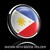 Part No. G2NMX4628 - Dome Style 3 Magnetic Badge - Philippine Flag Dome Style 3 Magnetic Badge - Philippine Flag