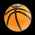 Part No. G2NMX4657 - Dome Style 3 Inch Magnetic Badge - Sports Basketball Dome Style 3 Inch Magnetic Badge - Sports Basketball
