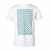 Mini Cooper White T-Shirt with Signet in Aqua