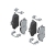 Brake Pads OEM | Gen3 Mini Cooper F55 and F56 Hardtop and F57 Convertible Brake Pads OEM | Gen3 Mini Cooper F55 and F56 Hardtop and F57 Convertible