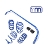 Mini Cooper Stage 1 Suspension Upgrade Kit Gen3 F56 F55 F57 Mini Cooper Stage 1 Suspension Upgrade Kit Gen3 F56 F55 F57
