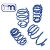 Mini Cooper Lowering Springs NM Alpha Gen3 F56 F55 F57 Mini Cooper Lowering Springs NM Alpha Gen3 F56 F55 F57
