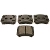 Classic Mini Brake Pads 's' Kevlar Ebc (black)