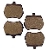 Brake Pad Set for 8.4" Brake Rotor | Classic Mini | Sprite Midget | Morris Minor Brake Pad Set for 8.4" Brake Rotor | Classic Mini | Sprite Midget | Morris Minor