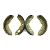 Brake Shoe Set Twin Leading Front 1.5" | Classic Mini Brake Shoe Set Twin Leading Front 1.5" | Classic Mini