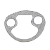 Gasket, Oil Filter Head To Block, Spin On Type - Late Genuine Gasket, Oil Filter Head To Block, Spin On Type - Late Genuine