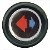 Austin Mini Motif For Heater Cable 1990 And Later Red And Blue Arrow Emblem