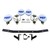 Classic Mini black rally lamp bar with 2 pairs of driving lights Classic Mini black rally lamp bar with 2 pairs of driving lights