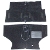 Classic Mini Deluxe Carpet Set Black For Left Hand Drive