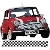 Part No. MSA2220 - Classic Austin Mini Late Bonnet Stripe Black And White Sold As Pair Classic Austin Mini Late Bonnet Stripe Black And White Sold As Pair