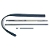 Classic Mini sliding window weatherstrip and chrome kit left hand side Classic Mini sliding window weatherstrip and chrome kit left hand side