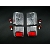 Classic Mini Clear Rear Lamp Conversion Kit With Colored Bulbs