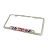 License Plate Frame Union Jack each - Brushed Stainless Steel