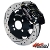 Mini Cooper Front Big Brake Kit Wilwood 12.19 Black Calipers and Drilled & Slotted