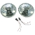 Classic Mini Wipac Quadoptic Headlamp Headlight Set Right Hand Drive